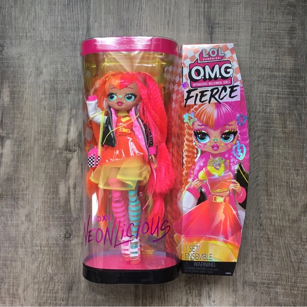 L.O.L. Surprise! O.M.G. Fierce Neonlicious Doll - Pink/Orange Hair
